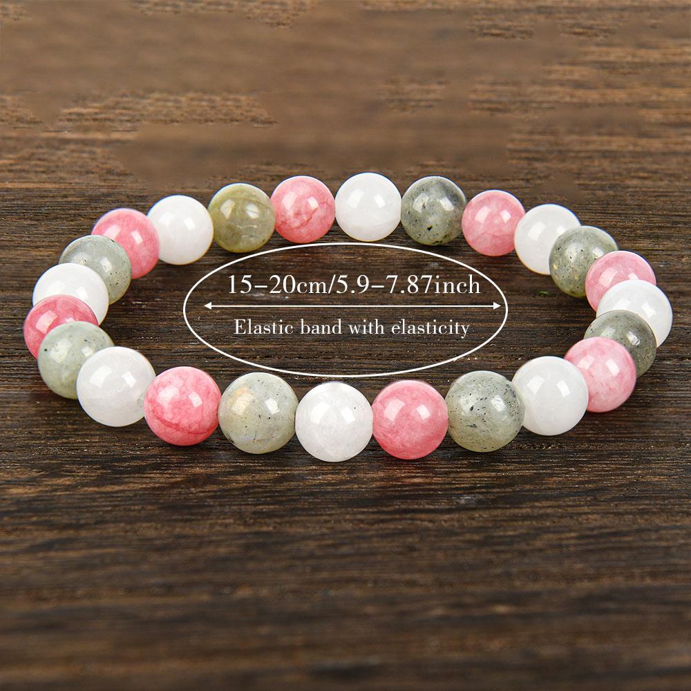 Crystal Bracelets Bring Peace And Good Luck Jewelry, Send Family And Friends, Inject Energy Of Prosperity unity  bracelet fahlo  bracelet beaded  jewelry protection bracelet encouragement gift fashion artificial Colorblock Beaded Crystal Bracelet
