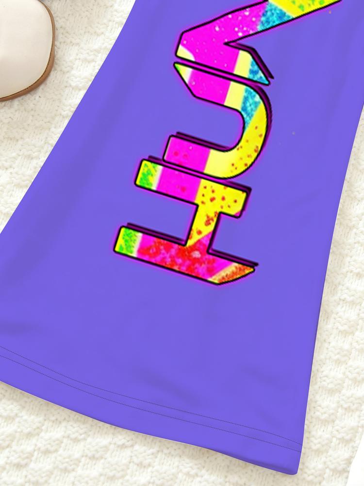 Girls Kpop Demon Hunters Set, Fall & Winter Comfort Fashion, Gradient Starry Sky Group Print Hoodie Bell Bottoms, Perfect Christmas Gift