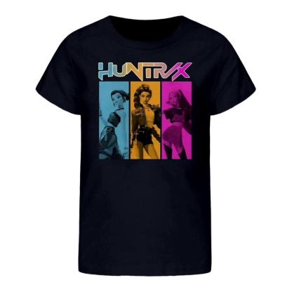 Huntrix Girls T-Shirt , Demon Hunters,Vintage Huntrix Shirt, Huntrix Fan Shirt Gift, Rumi Zoey Mira Graphic Shirt, Huntrix 6-7 Years