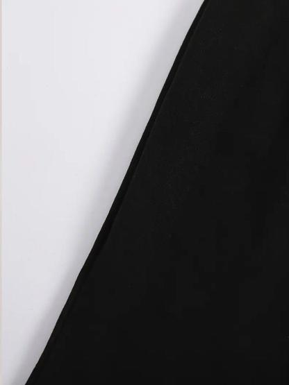 Girls Kpop Demon Hunters Set, Cartoon Pattern Long Sleeve Tee & Comfortable Bell Bottoms, Spring Fall Casual Fitted