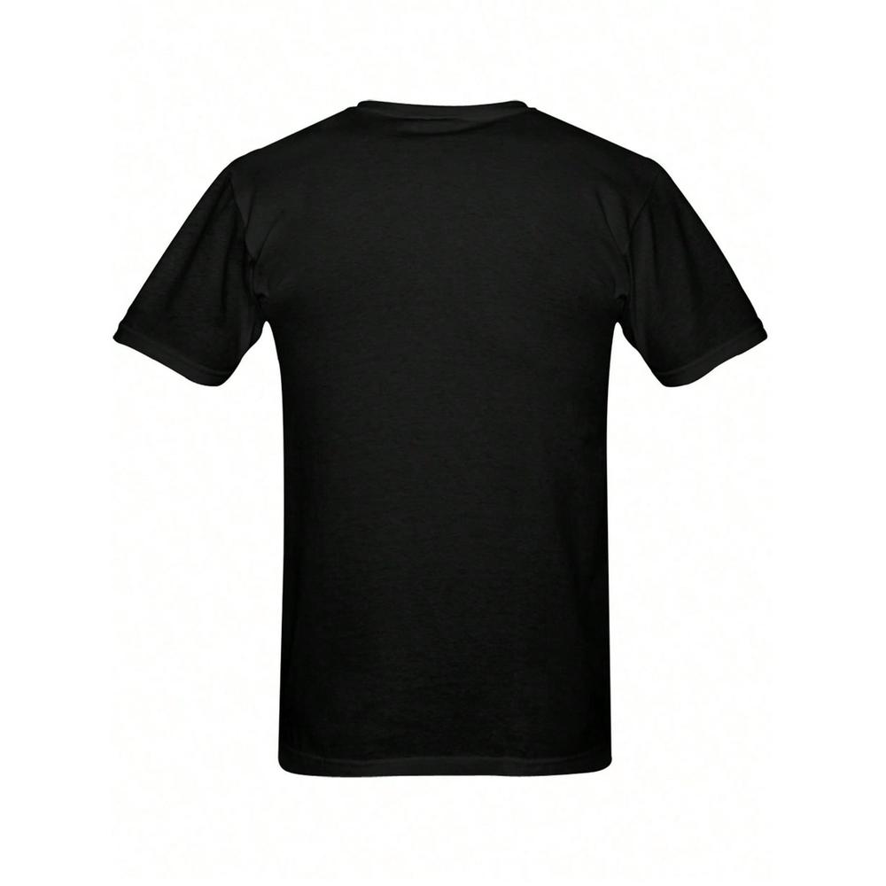 Sade Soul Shad Face Pattern T-Shirt Men's 100% Cotton Round Neck Short Sleeve Casual Outdoor Top Stretch Fabric Set