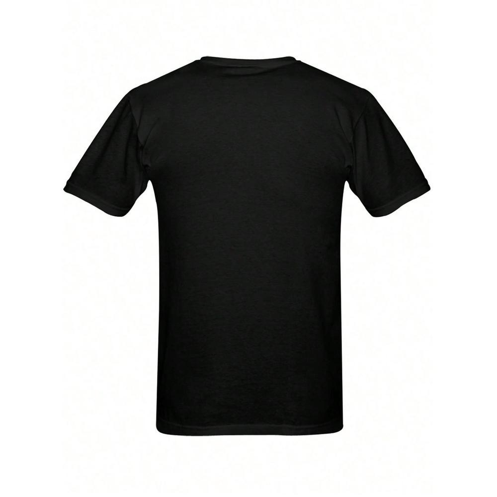 Sade Soul Shad Face Pattern T-Shirt Men's 100% Cotton Round Neck Short Sleeve Casual Outdoor Top Stretch Fabric Set