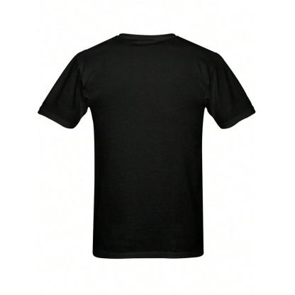 Sade Soul Shad Face Pattern T-Shirt Men's 100% Cotton Round Neck Short Sleeve Casual Outdoor Top Stretch Fabric Set