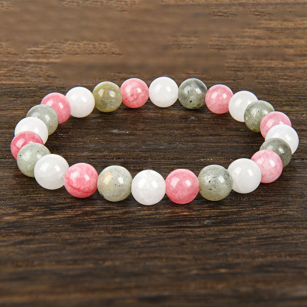 Crystal Bracelets Bring Peace And Good Luck Jewelry, Send Family And Friends, Inject Energy Of Prosperity unity  bracelet fahlo  bracelet beaded  jewelry protection bracelet encouragement gift fashion artificial Colorblock Beaded Crystal Bracelet