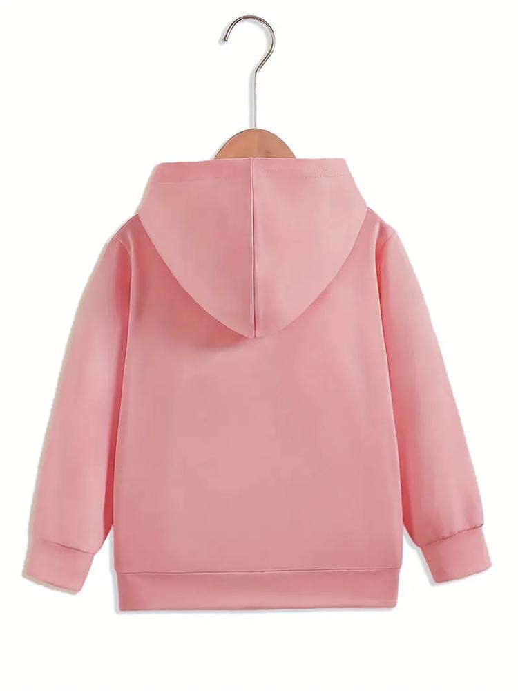 Girls' Leopard Print Hoodie Sweatshirt, Casual Fitted Long Sleeve Pullover, Spring & Fall Fashion, Comfortable Kids Clothing