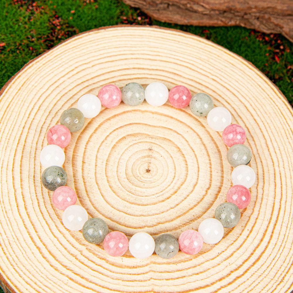 Crystal Bracelets Bring Peace And Good Luck Jewelry, Send Family And Friends, Inject Energy Of Prosperity unity  bracelet fahlo  bracelet beaded  jewelry protection bracelet encouragement gift fashion artificial Colorblock Beaded Crystal Bracelet