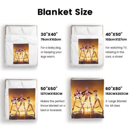 K-Pop Demon Hunter Poster Blanket, Soft Flannel Shawl, Design, Home Office Camping Sofa Bed Cover, Netflix Fan Gift, Gift For Kids, Gift For Men & Women