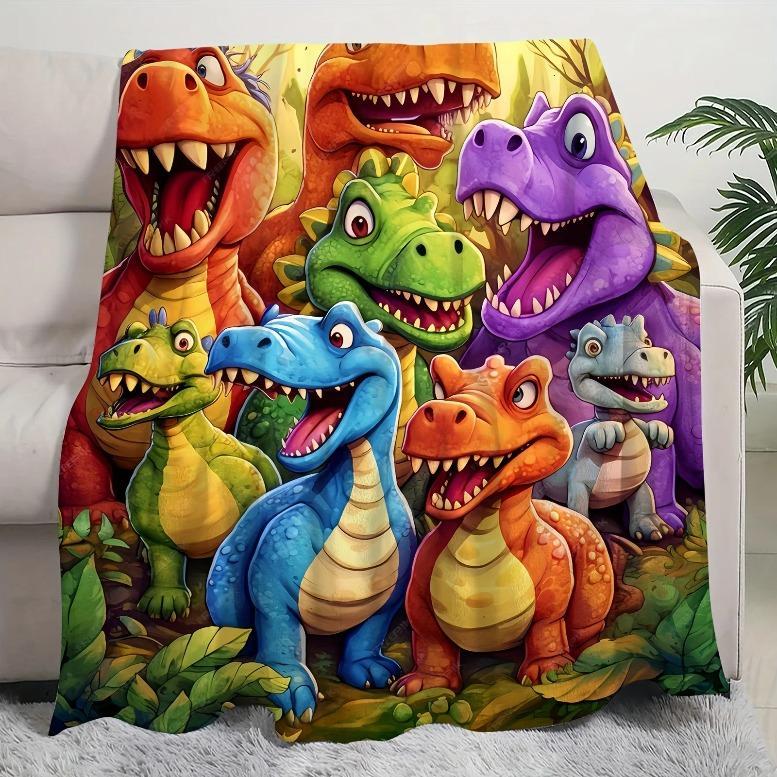 Funny face dinosaur 3D print blanket tapestry comfortable warm blanket lightweight fabric fast shipping washableGift for kids, Kid Blanekt,Birthday Gift, Christmas Gift