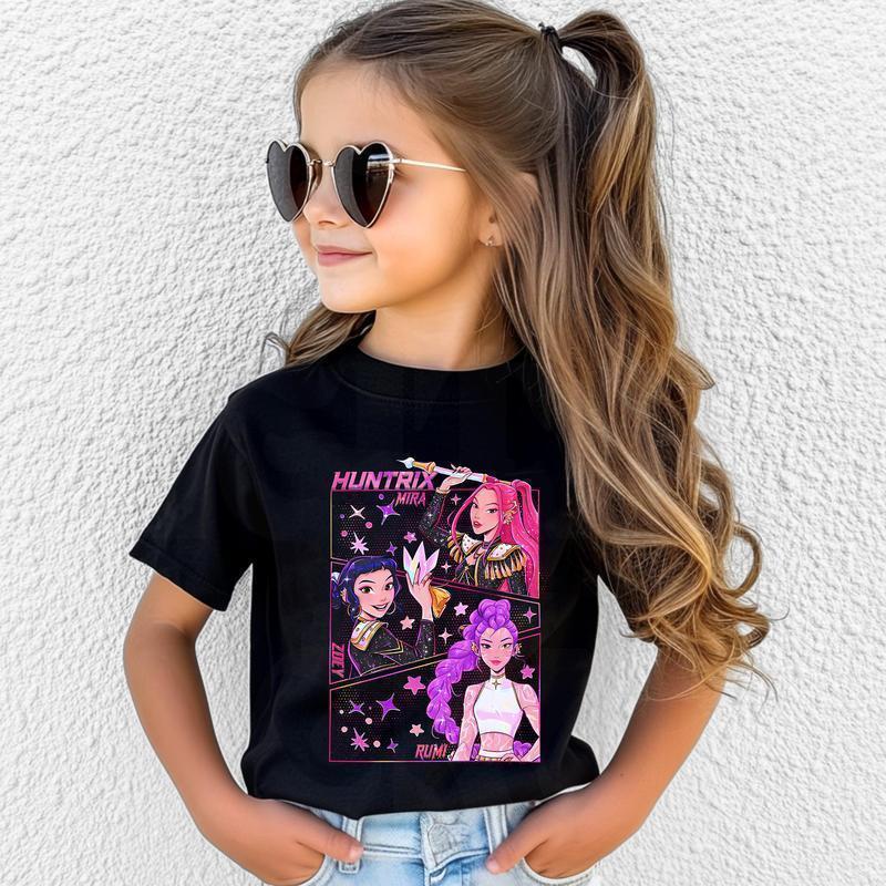 Kpop Demon Hunters Jinu Manga Graphic Tee, Kpop Huntrix Demon Hunter Y