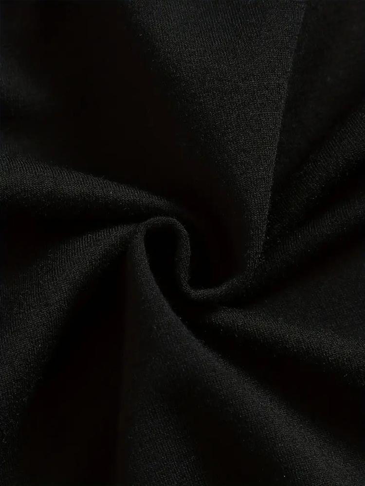 Cute Wednesday Anime Print Sweatshirt for Girls, Elastic Fabric, Casual Fitted Style, Perfect for Outdoor & Indoor Activities