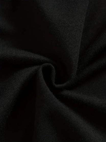 Cute Wednesday Anime Print Sweatshirt for Girls, Elastic Fabric, Casual Fitted Style, Perfect for Outdoor & Indoor Activities