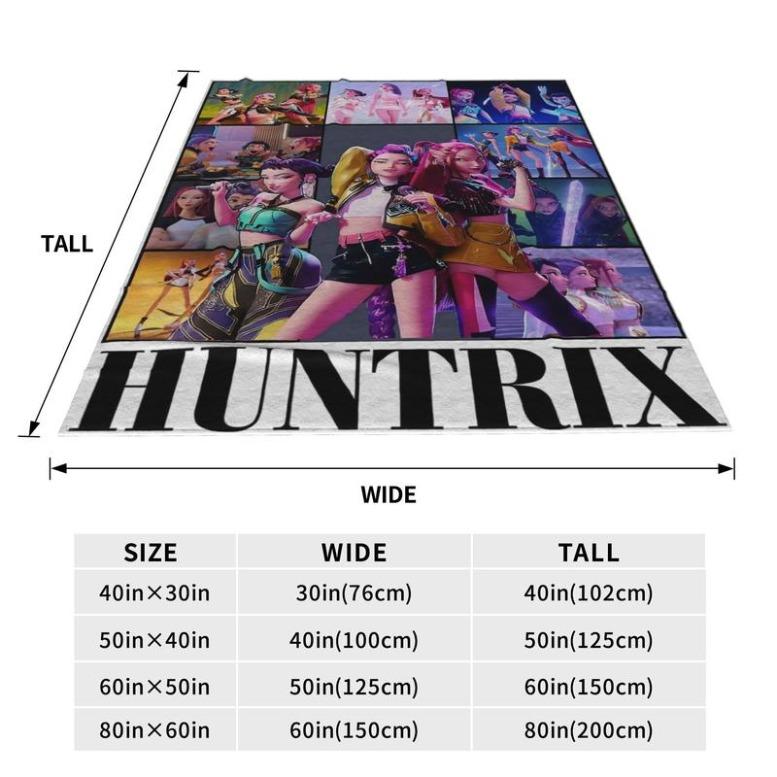 K-Pop Demon Hunters Printed Blanket For Men Women Warm Cozy Fluffy Throw Blankets For Bed 50x60 Inches Multi-sizeFlannel Blanket,Zoey Rumi Mira, Gift For Men & Women & Kids, K-Pop Demon Hunters Blankets