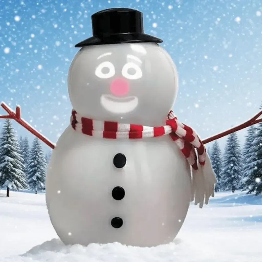 🎅Christmas Sale 49% Off ⛄️Talking Animated Blink Snowman with Built in Projector & Speaker Plug'n Play🎄