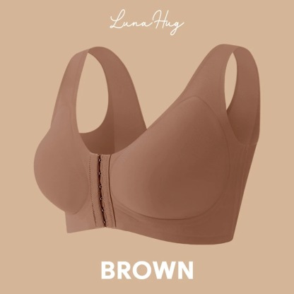 LunaHug - Seamless Front Buckle Cross Back Shaping Bra