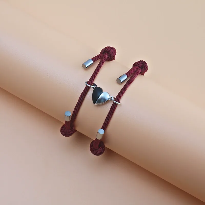 Magnetic Couples Bracelets Wine