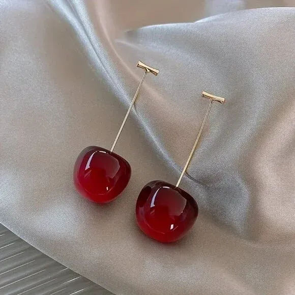 Best Seller 🔥NEW Long Cherry Drop Earrings