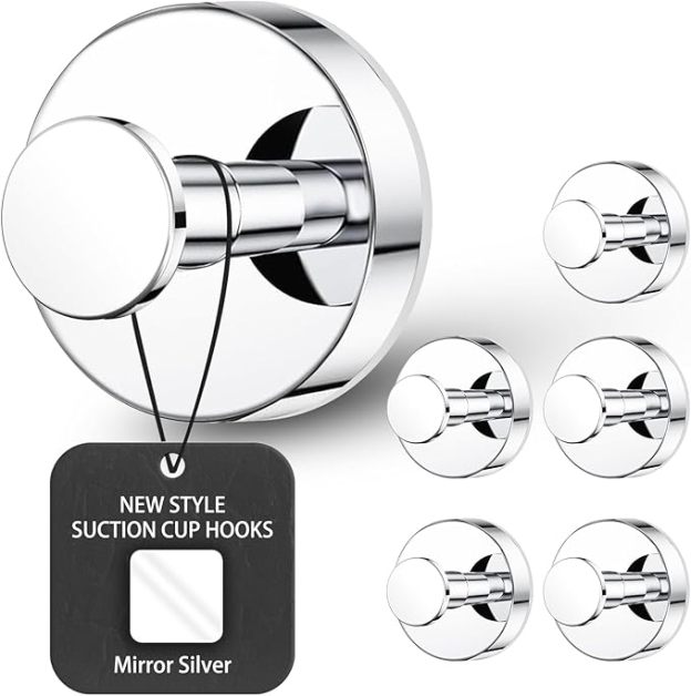 Suction Cup Hooks  – (Buy 1 Get 4 set)