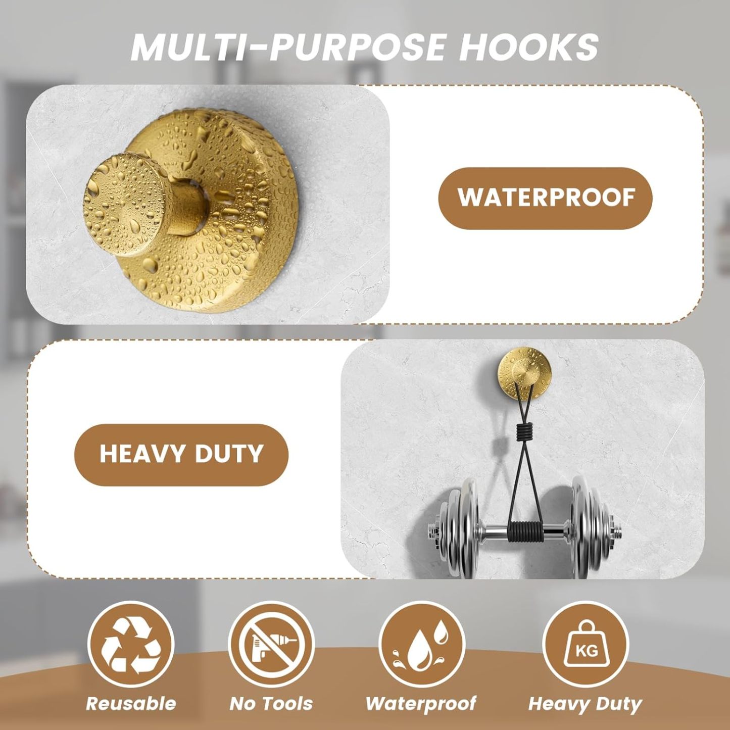 Suction Cup Hooks  – (Buy 1 Get 4 set)