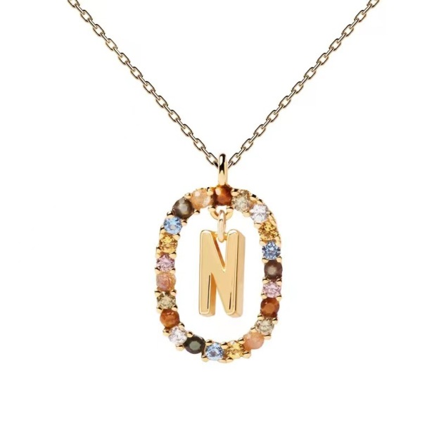 Personalized Gemstone Initial Necklace??A Symbol of Uniqueness