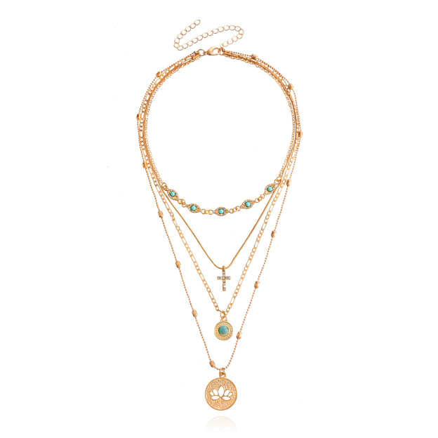 Boho - Chic Layered Gold Necklaces