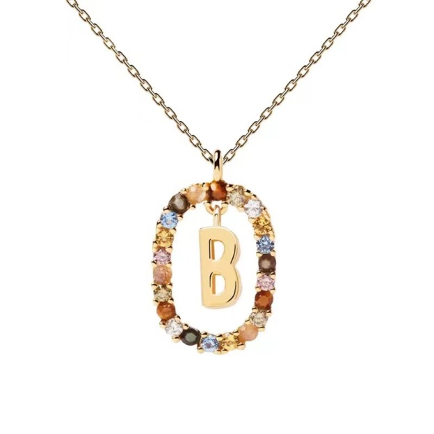 Personalized Gemstone Initial Necklace??A Symbol of Uniqueness