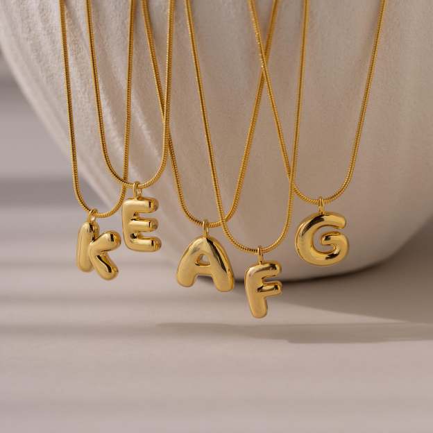 ??Bubble Letter Necklace
