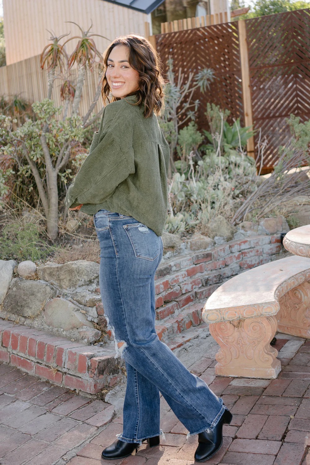 High Waist 90's Ripped Straight Jeans (Buy 2 Free Shipping)