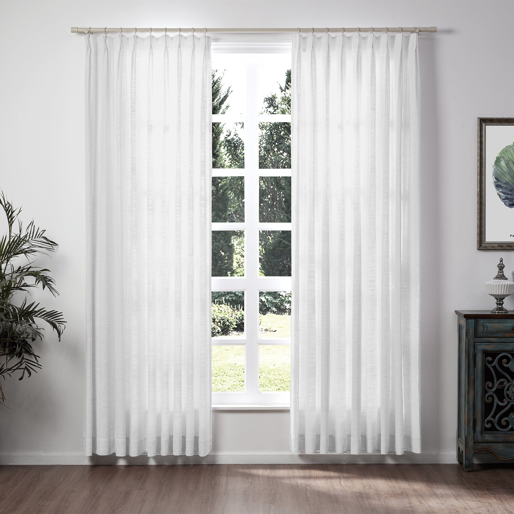 linen extra wide pleated drapery for elegant insulated interiors
