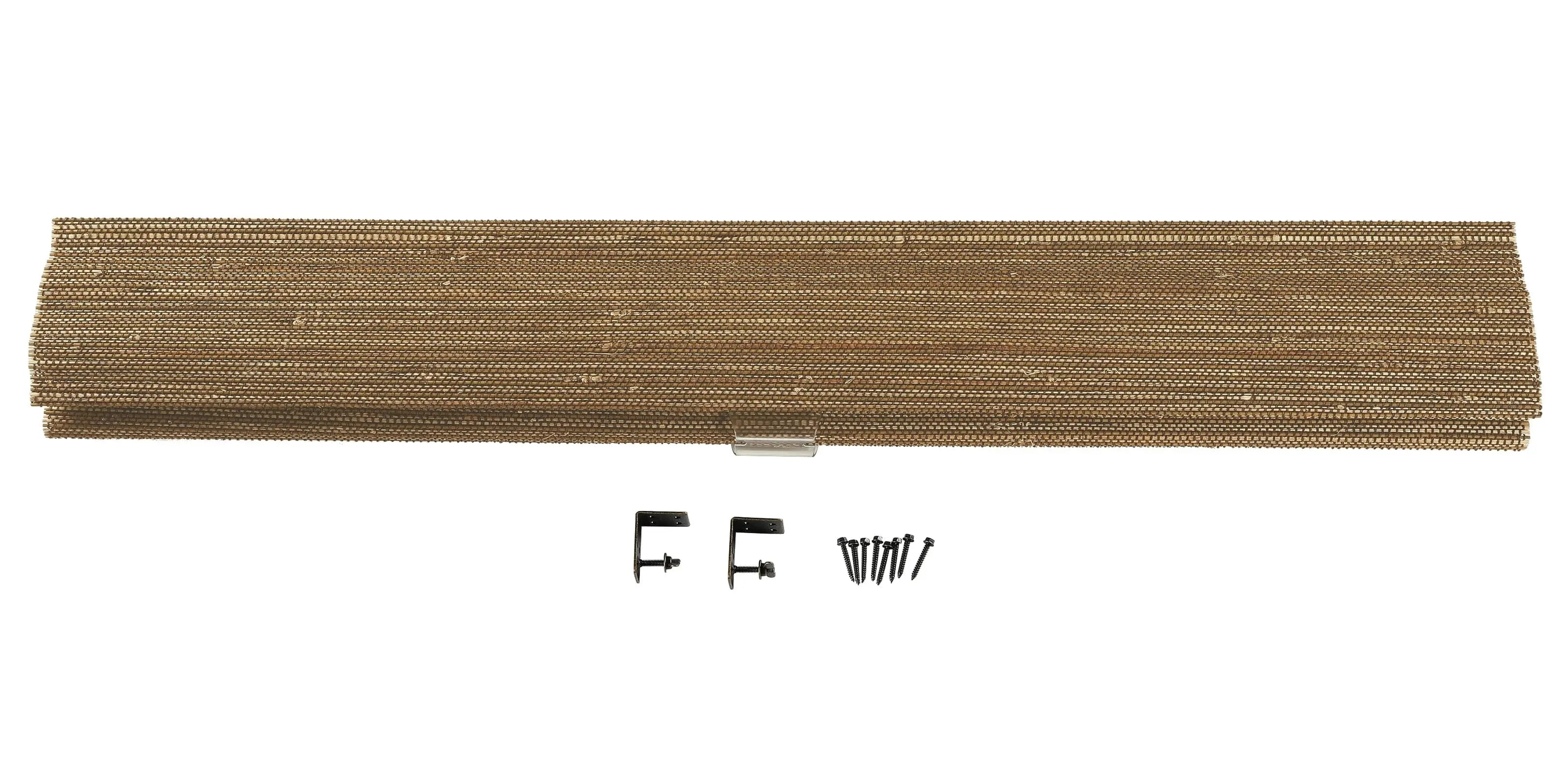 Natural Ramie Bamboo Woven Shade - Brown TWOPAGES CURTAINS