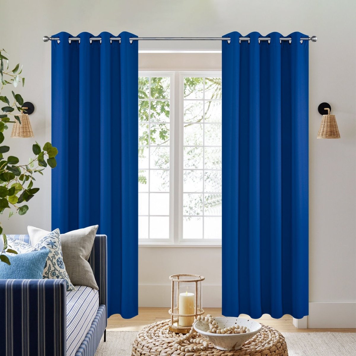 Joydeco Blackout Curtains Thermal Insulated Long Curtains& Drapes 2 Panels Set Various sizes and colors, suitable for living room and bedroom windows (Copy)