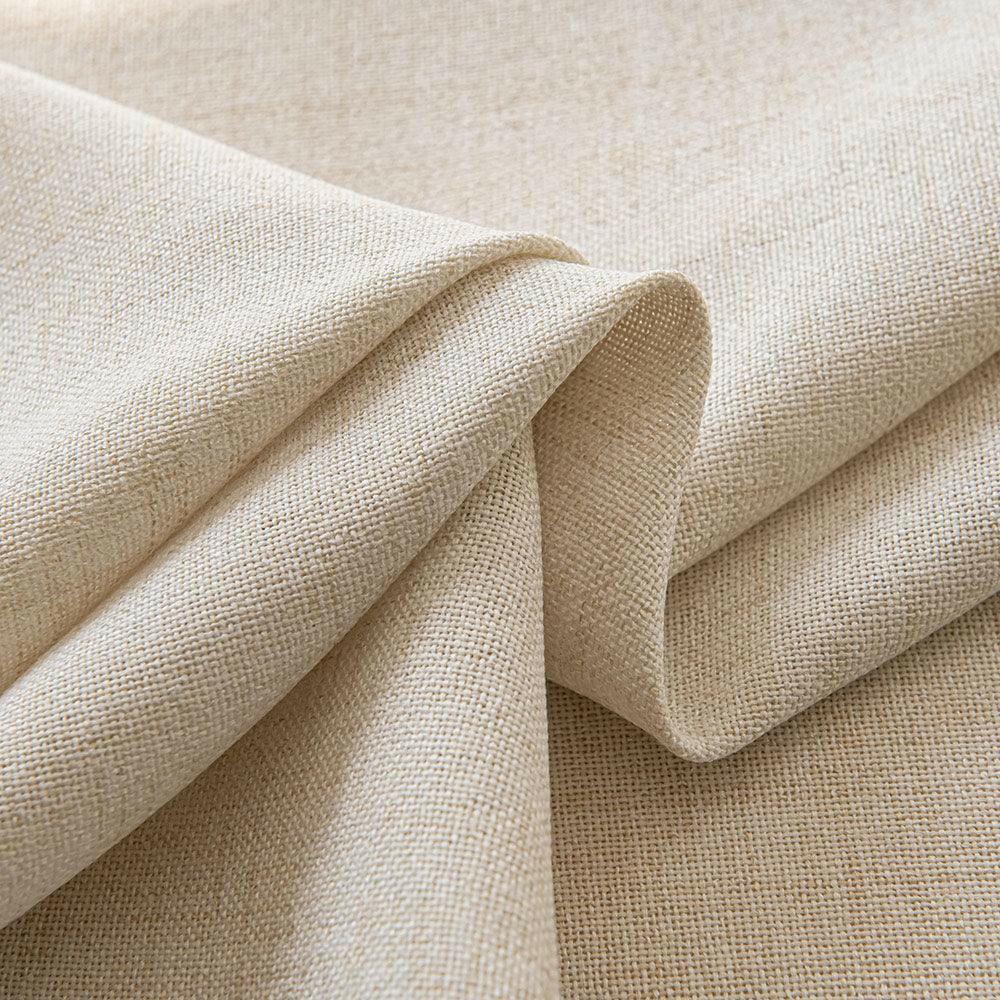 linen texture pleated drapery for elegant insulated living spaces