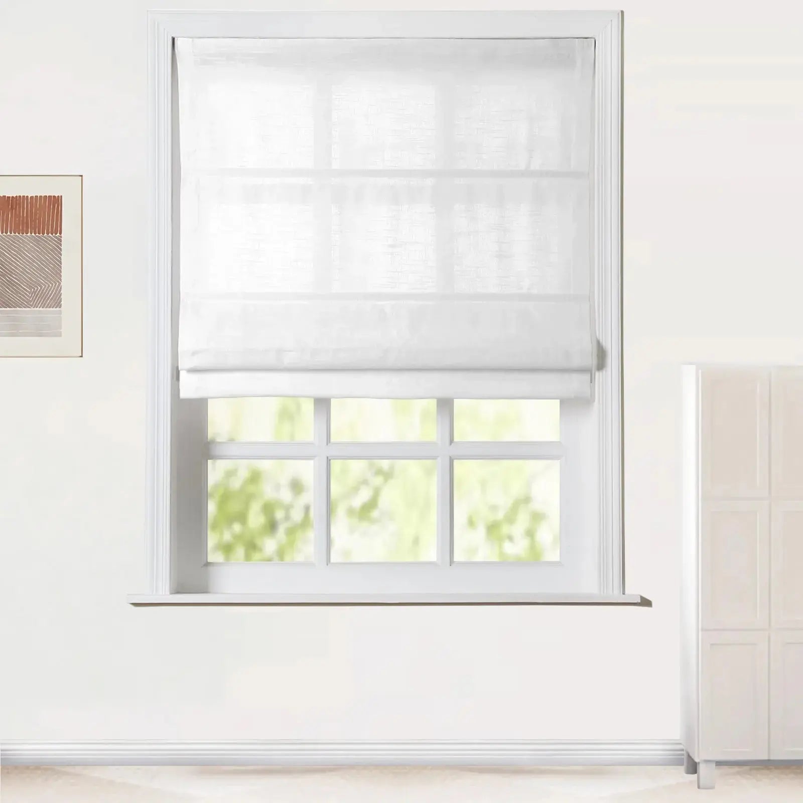 Jawara Roman Shade Cordless-Wooden Headrail TWOPAGES