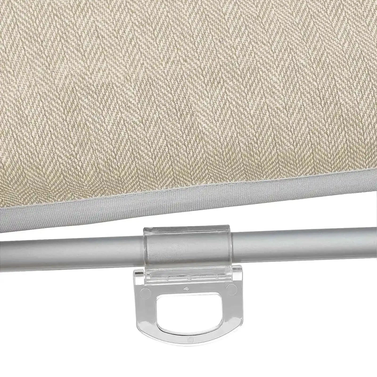 Ron Linen Cotton Herringbone Roman Shade Cordless -TWOPAGES