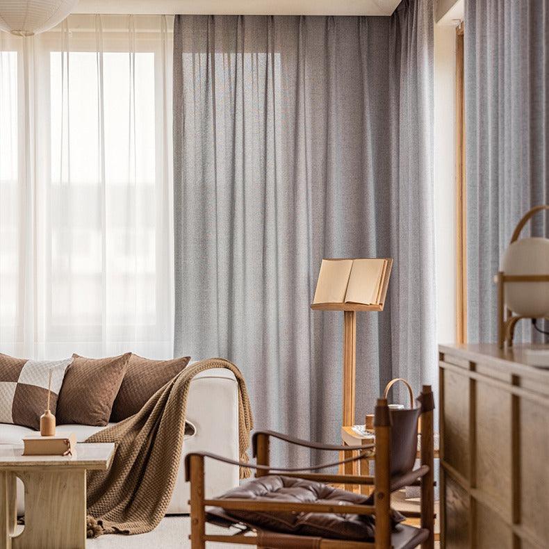 linen texture pleated drapery for elegant insulated living spaces