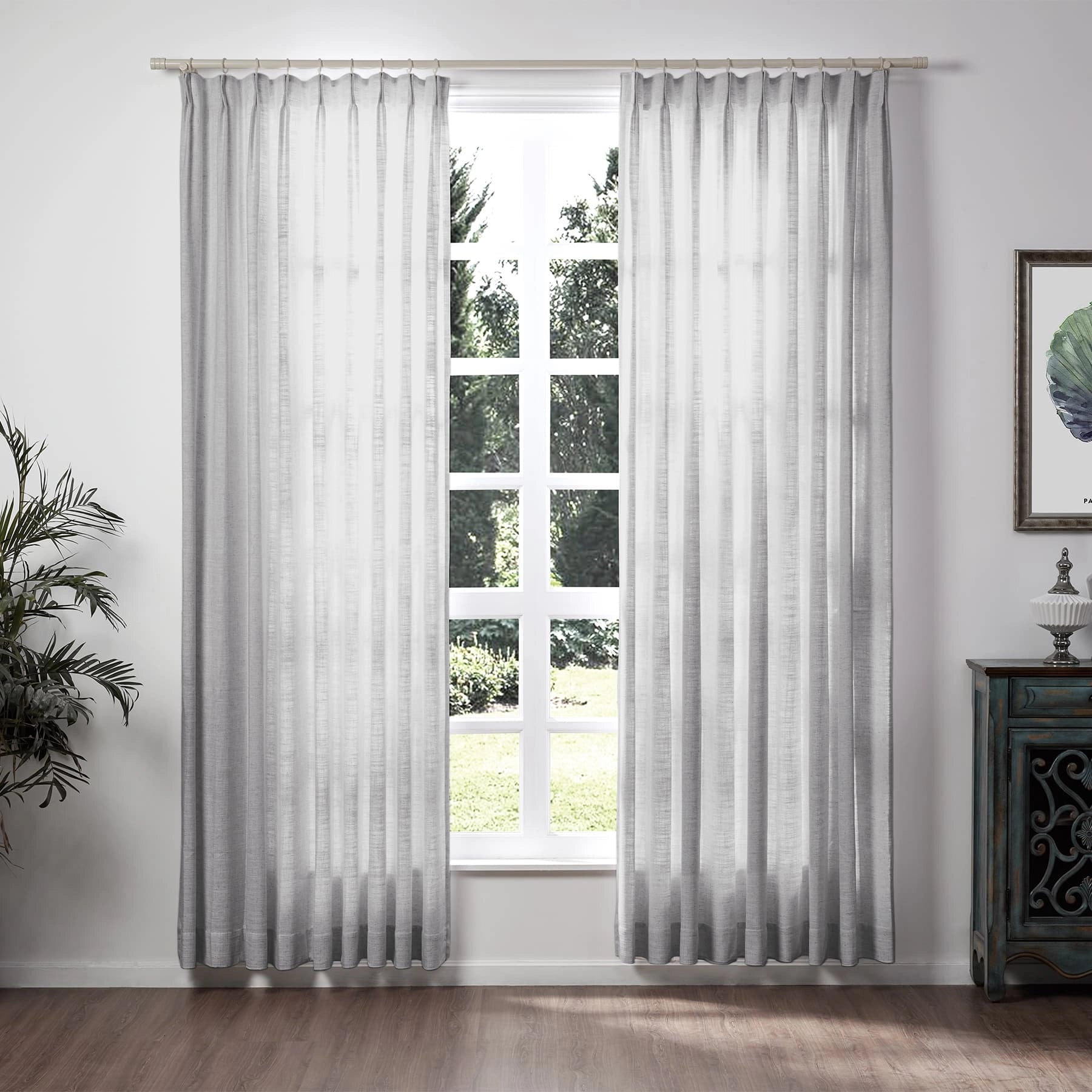 linen extra wide pleated drapery for elegant insulated interiors