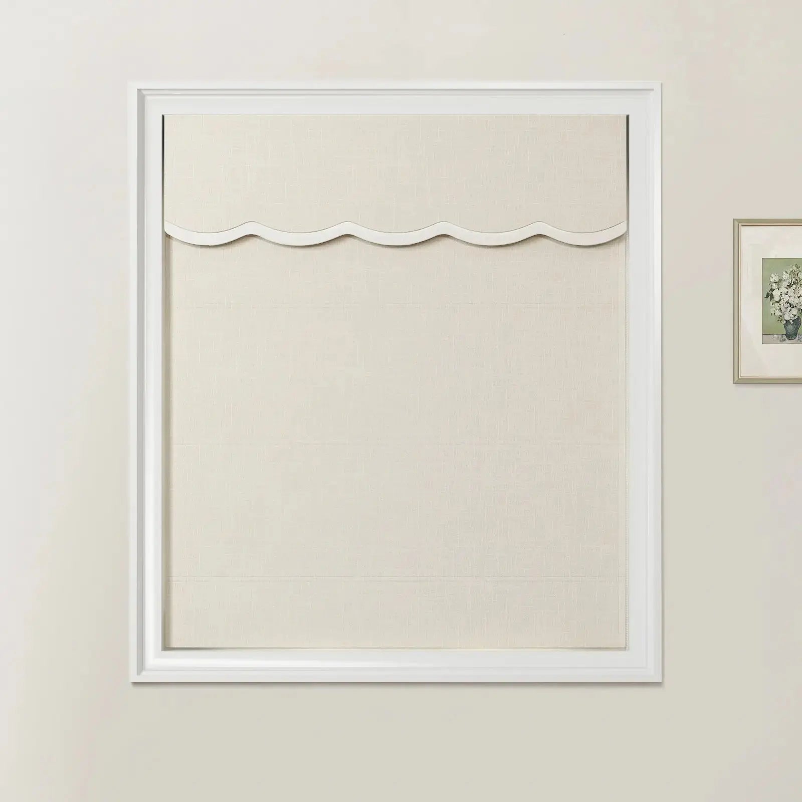 Ian Linen Valanced Day Night Roman Shade Cord Lift -TWOPAGES