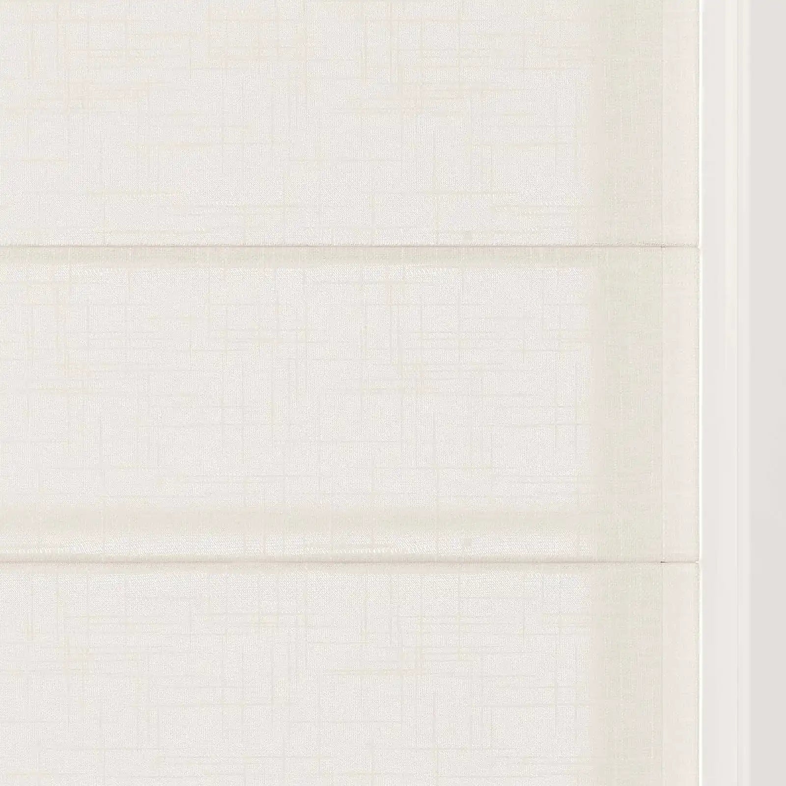 Ian Linen Back Slat Roman Shades Cordless