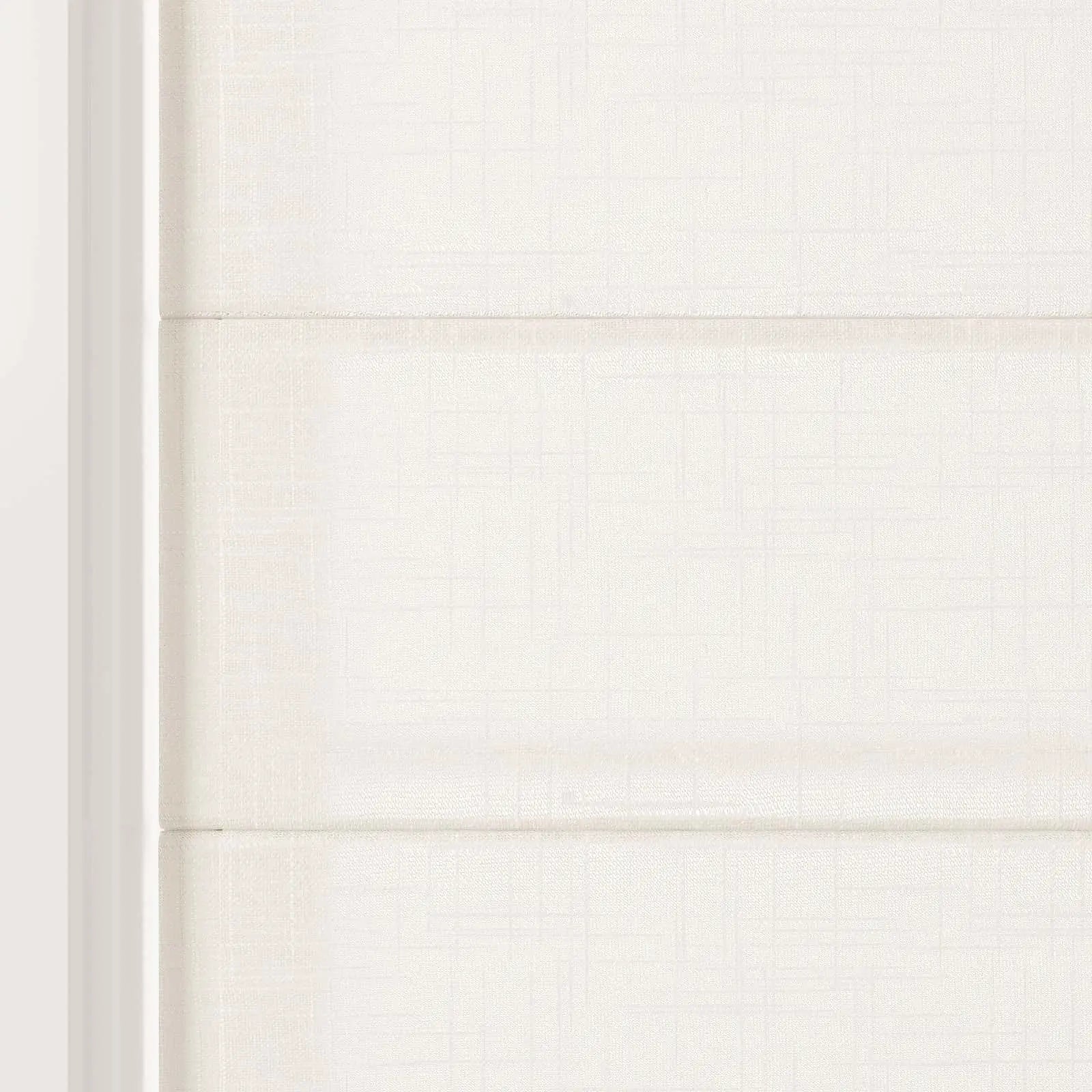 Ian Linen Back Slat Roman Shades Cordless