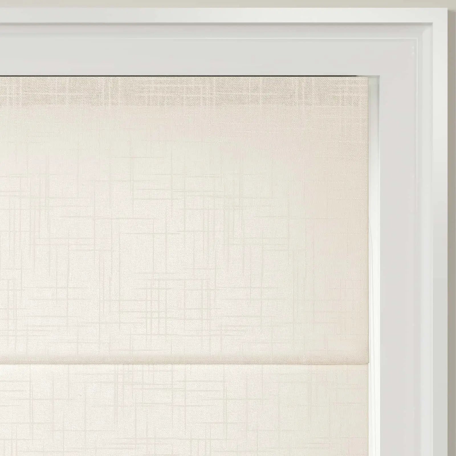 Ian Linen Zebra Roman Blind Cord Lift