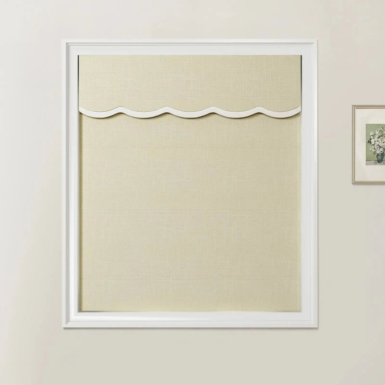 Ian Linen Valanced Day Night Roman Shade Cord Lift -TWOPAGES