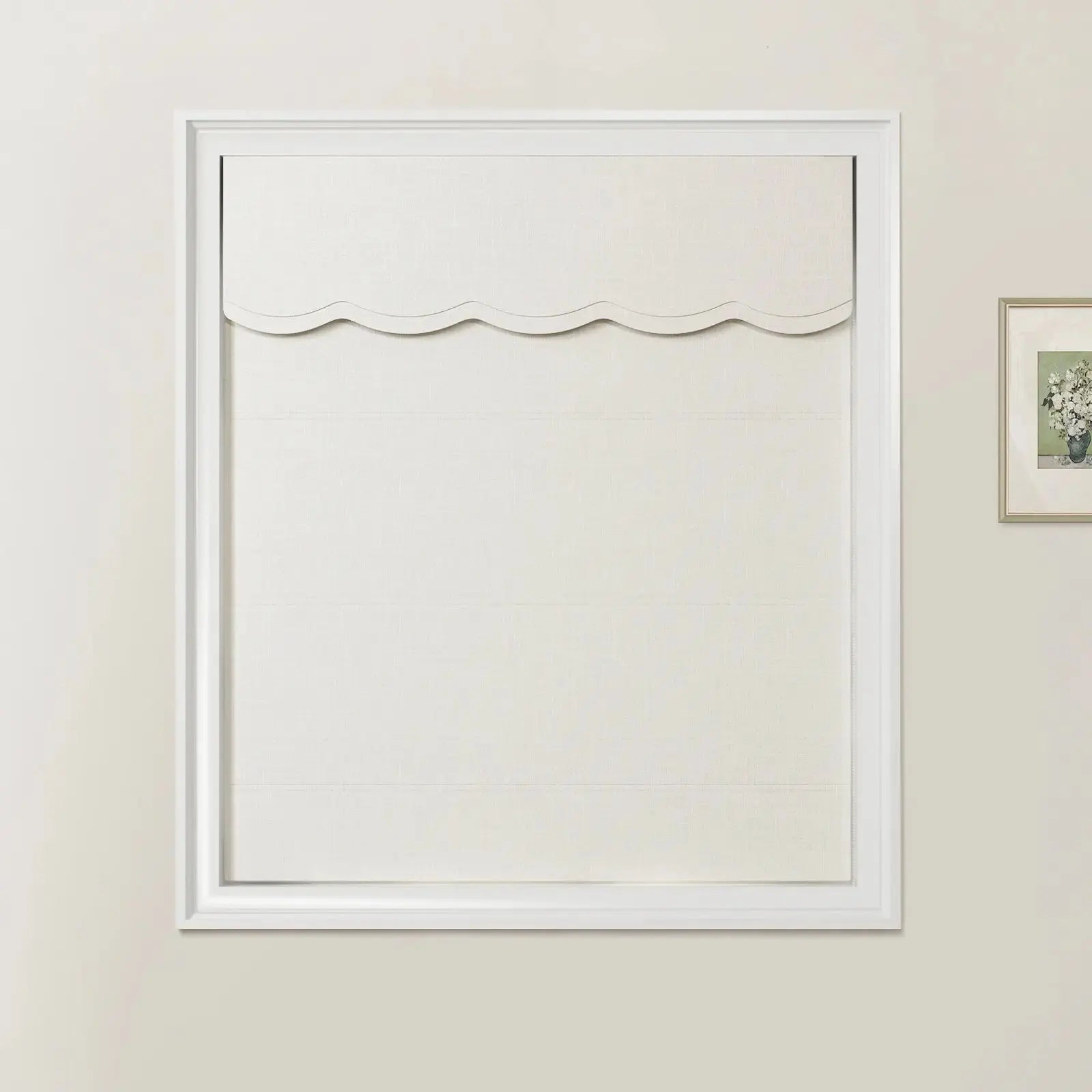 Ian Linen Valanced Day Night Roman Shade Cord Lift -TWOPAGES