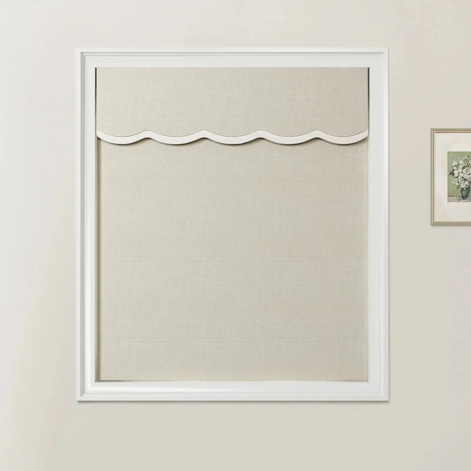 Ian Linen Valanced Day Night Roman Shade Cord Lift -TWOPAGES