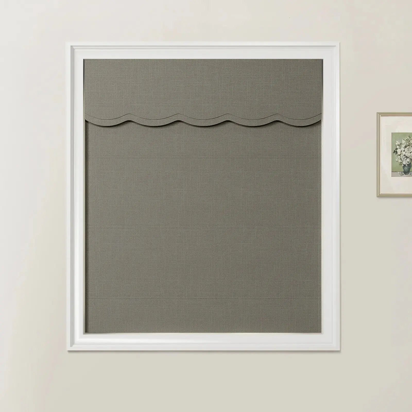 Ian Linen Valanced Day Night Roman Shade Cord Lift -TWOPAGES