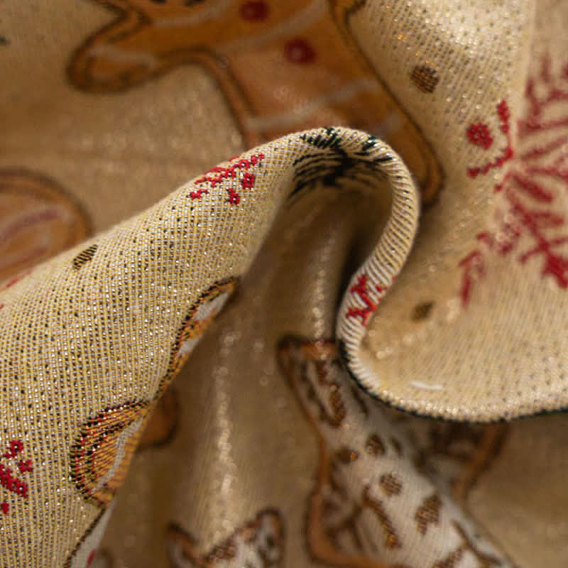 Christmas Gingerbread Man Holiday Curtain - image 6