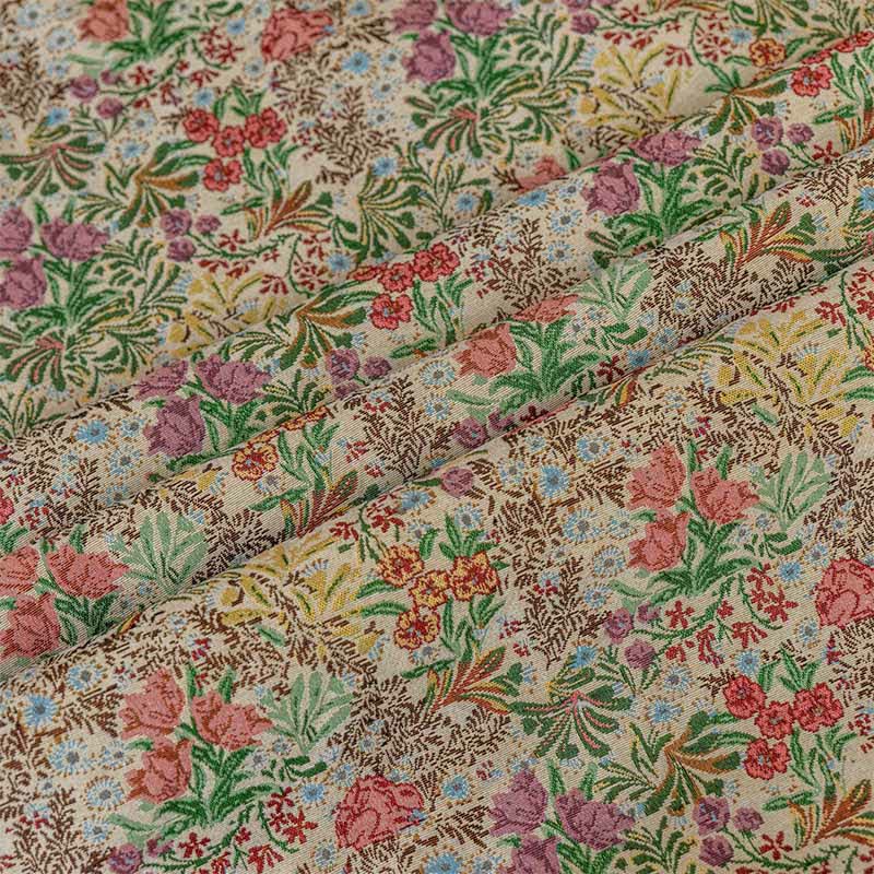 Painterly Vintage Floral Tassel Curtain - image 10