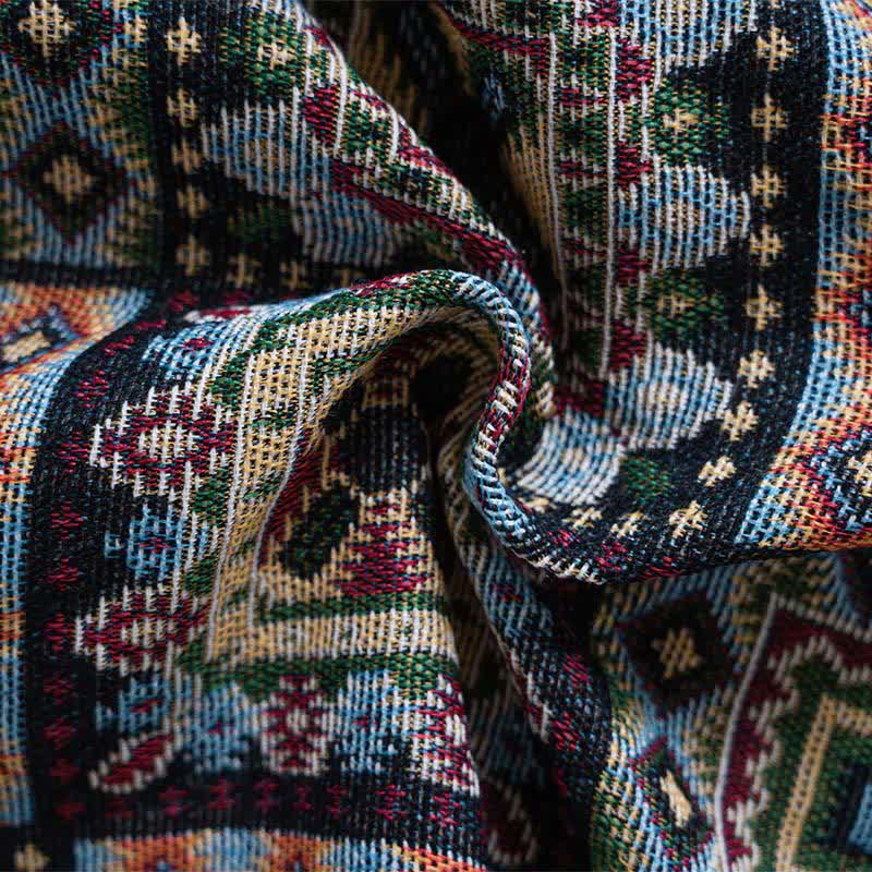 Geometric Plaid Sofa Throw Blanket - image 7