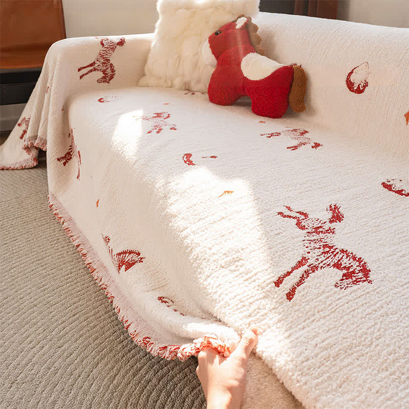 Ownkoti New Year Lucky Horse Sofa Protector - image 7