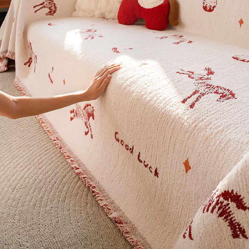 Ownkoti New Year Lucky Horse Sofa Protector - image 6