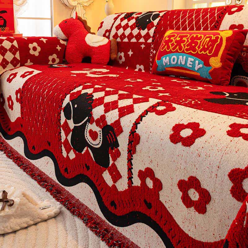 Ownkoti Year of the Horse Full Coverage Sofa Cover - image 2