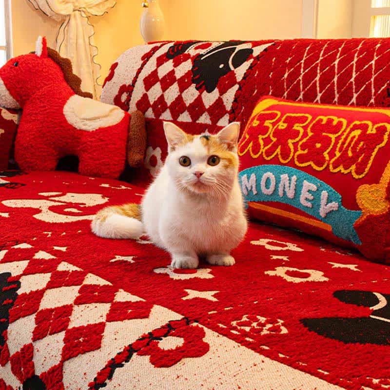 Ownkoti Year of the Horse Full Coverage Sofa Cover - image 4